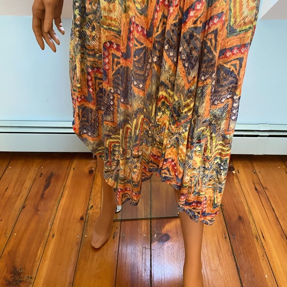 AMERICAN RAG SUNDRESS W/ HANDKERCHIEF HEM PASTELS SIZE L Spring / Summer Wow! - Picture 5 of 12